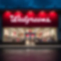 Walgreens storefront showcasing its brand identity